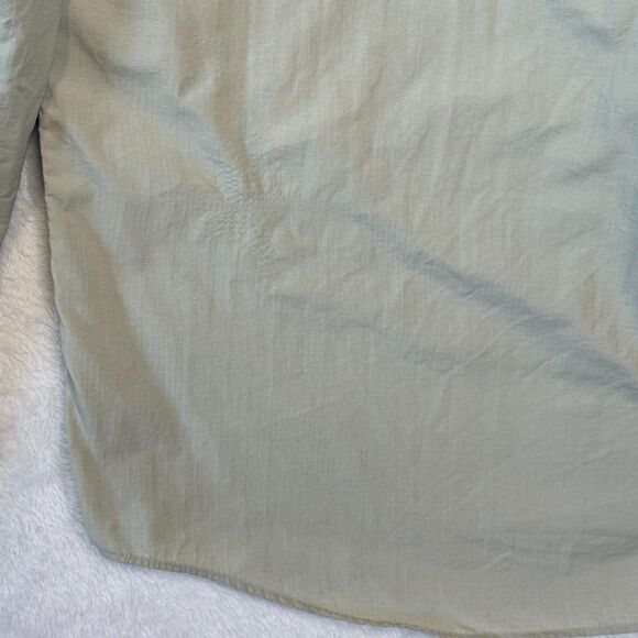 Vintage LL Bean Button Up Shirt Mens Medium Light Khaki Ripstop Outdoors *Flaw - Picture 9 of 16